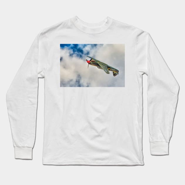 Upside down  P40 Flying Tiger Long Sleeve T-Shirt by joesaladino